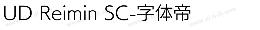 UD Reimin SC字体转换